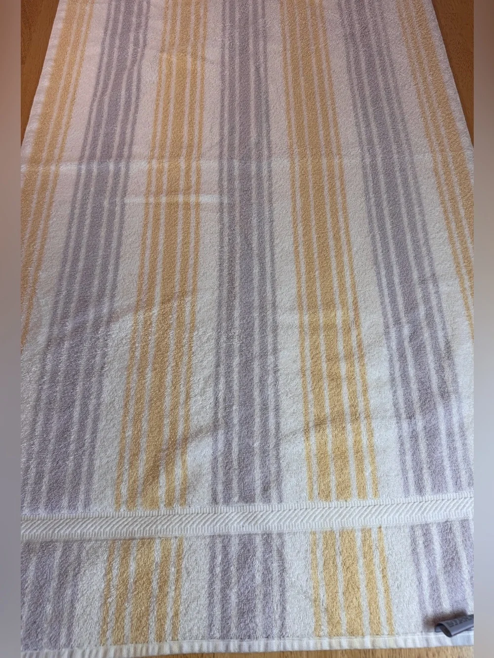 Vintage Utica MCM 3 Piece Striped Bath Towel Set